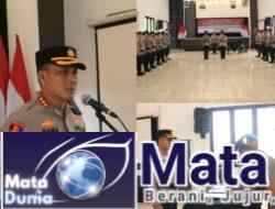 Berlangsung Khidmat; Kapolresta Banyuwangi Pimpin Sertijab Kapolsek Jajaran