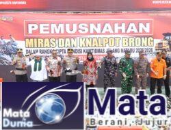 Jelang Nataru, Polresta Banyuwangi Musnahkan Ribuan Botol Miras dan Puluhan Knalpot Brong