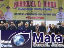 Dandim Pemalang Ikuti Karnaval Kirab Gunungan Hasil Bumi HUT ke-451 Kabupaten Pemalang