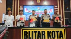 Polres Blitar Kota Bongkar 11 Kasus Curanmor, Dua Pelaku Spesialis Persawahan Diringkus