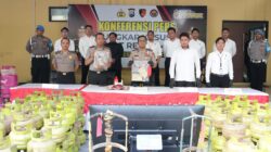 Amankan Dua Tersangka, Polresta Sidoarjo Ungkap Sindikat LPG Oplosan di Rumah Kontrakan