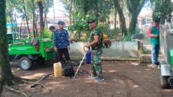 DLH Kabupaten Sragen Bersinergi Dengan Satgas TMMD Reguler ke – 128 Kodim 0725/Sragen