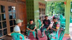 Ngopi Bareng di Beranda Desa: Danramil 02/Karang Rawat Kemanunggalan TNI dan Rakyat Lokasi TMMD Reguler Ke-128 Kodim Sragen