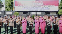 Di Pundak yang Kian Tangguh, Ada Doa Setia yang Terwujud: Momen Khidmat Kenaikan Pangkat di Polresta Banyuwangi