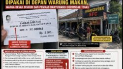 Diduga Gunakan Karcis Parkir Khusus Sarana Olahraga di Depan Warung Makan, Warga Desak Dishub dan Pemkab Banyuwangi Bertindak Tegas