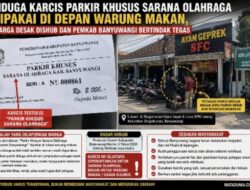 Diduga Gunakan Karcis Parkir Khusus Sarana Olahraga di Depan Warung Makan, Warga Desak Dishub dan Pemkab Banyuwangi Bertindak Tegas