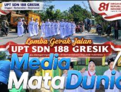 Semarak HUT ke-81 RI, UPT SDN 188 Gresik Gelar Lomba Gerak Jalan, Tanamkan Semangat Nasionalisme Sejak Dini