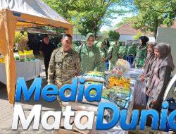 Sambut HUT ke-81 TNI, Kodim 0825/Banyuwangi Gelar Bazar Murah di Pasar Blambangan