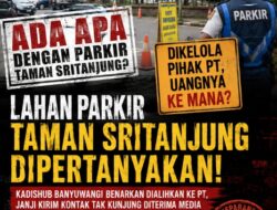 LAHAN PARKIR TAMAN SRITANJUNG DIPERTANYAKAN: DIAWALI DARI PEMKAB, KINI DIKELOLA PIHAK PT, KE MANA ARAH PENDAPATANNYA?
